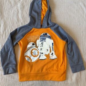 Star Wars Kids Hoodie - Orange and Gray